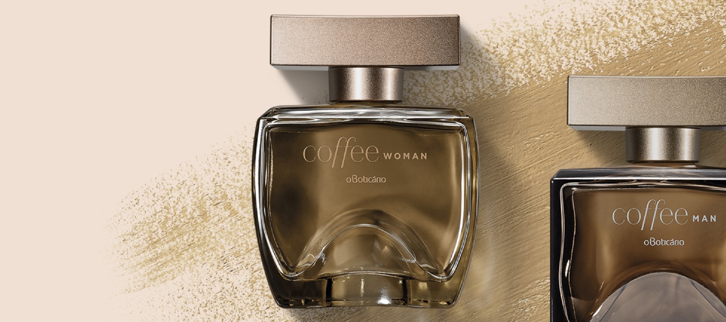 Kit Coffe Lucky Deodorant Cologne: Woman 100ml + Man 100ml - o Boticario