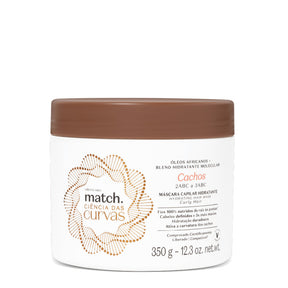 Máscara Capilar Hidratante Cachos Match Ciência das Curvas, 350g