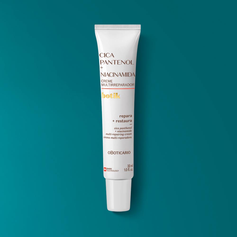 Creme Multirreparador Cica Pantenol + Niacinamida Botik, 30ml