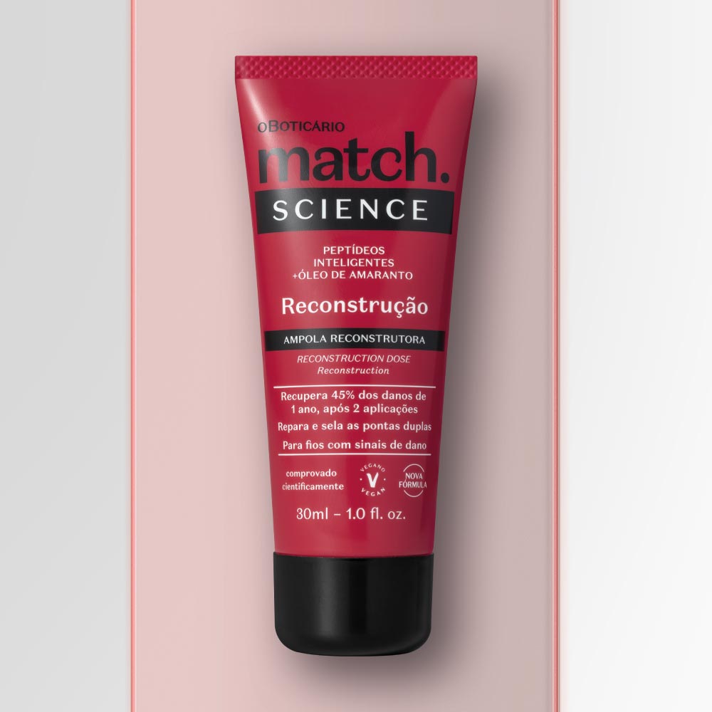 Ampola Capilar Match Science Reconstrução, 30ml